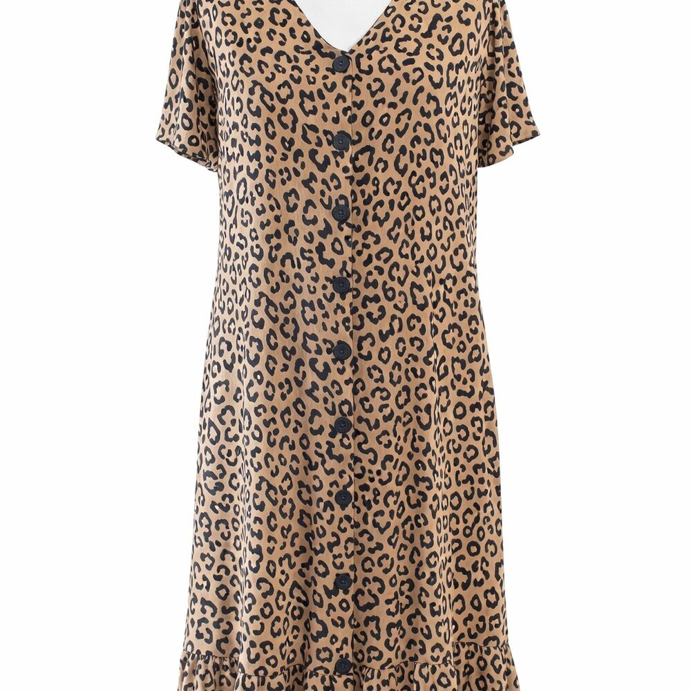 NWOT Lane Bryant Animal Print Midi Dress | Size 16 - Picture 9 of 15